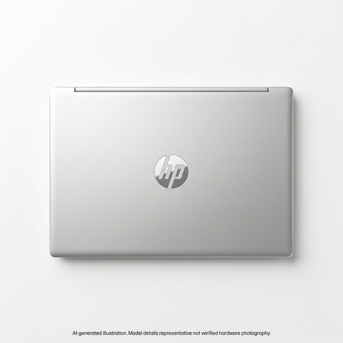 AI-generated representative laptop top view; model details unverified